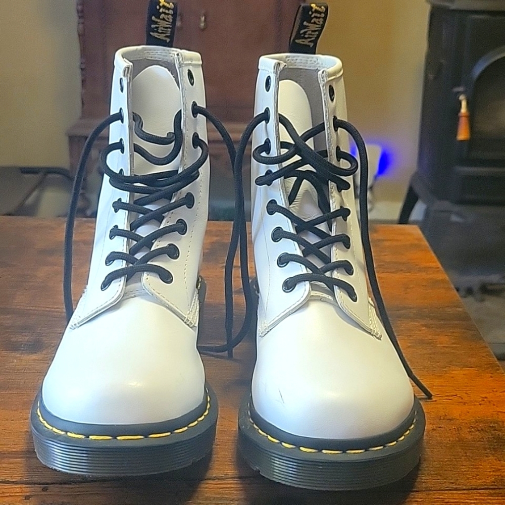 Dr. Marten’s White Combat Boots
